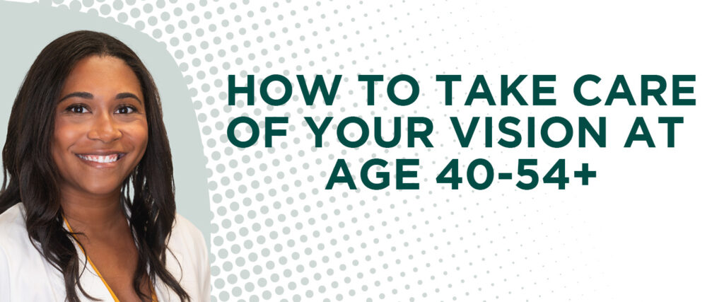 How do you take care of your vision at ages 40 to 54 with Dr Winston