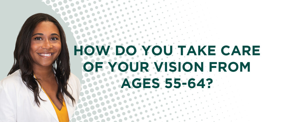 Dr Winston explains best practices to keep your vision healthy from ages 55 to 64